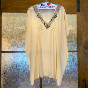 Cream Tunic with Embroidery Details